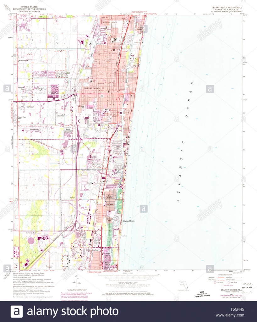 Usgs Topo Map Florida Fl Delray Beach 345829 1962 24000 Restoration - Del Ray Florida Map