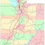 Utah Printable Map   Utah Road Map Printable