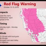 Utility Shuts Off Power To Prevent Wildfires As Red Flag Warnings   California Utility Map