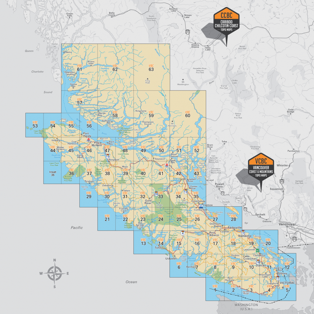 Vancouver Island Bc (Vibc) - Printable Map Of Bc