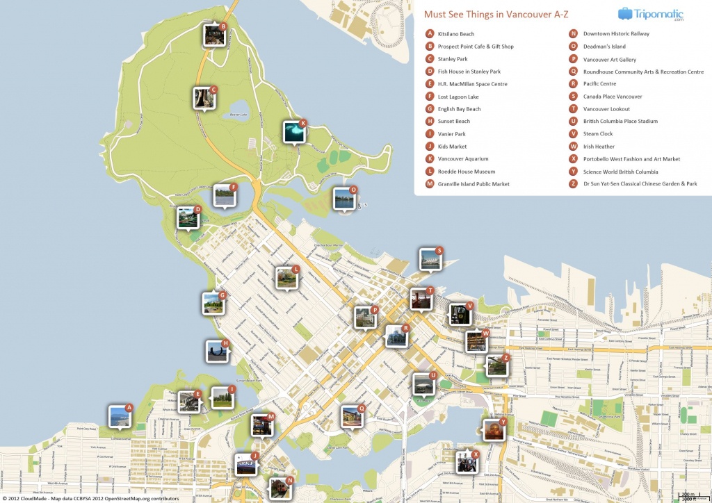 Vancouver Printable Tourist Map | Free Tourist Maps ✈ | Tourist Map - Printable Map Of Vancouver
