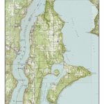 Vashon Island Ca. 1949 Usgs Old Topographic Map Custom | Etsy   Vashon Island Map Printable