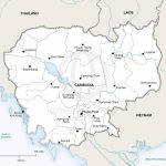 Vector Map Of Cambodia Political | One Stop Map   Printable Map Of Cambodia