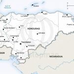 Vector Map Of Honduras Political | One Stop Map   Printable Map Of Honduras