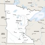 Vector Map Of Minnesota Political | One Stop Map   Printable Map Of Minnesota