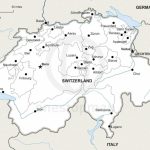 Vector Map Of Switzerland Political | One Stop Map   Printable Map Of Switzerland