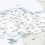 Vector Map Of Turkey Political | One Stop Map   Printable Map Of Turkey