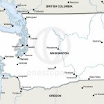 Vector Map Of Washington Political | One Stop Map   Printable Map Of Washington State