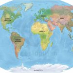 Vector Map World Relief Continents Political | One Stop Map   Printable Map Of Continents