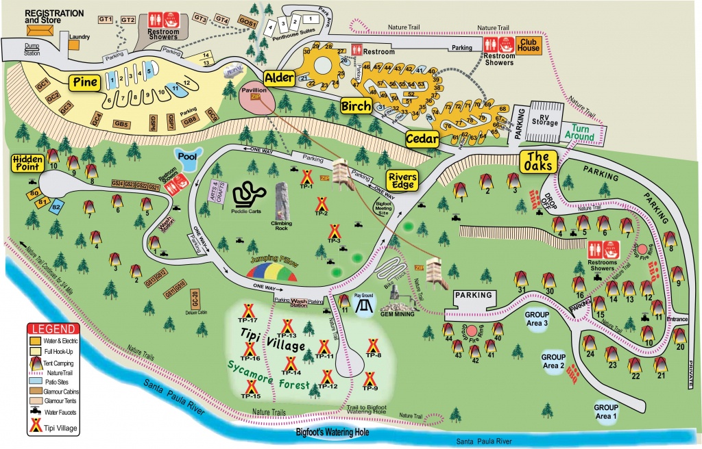 Ventura Ranch Koa Camping - Great For Kids! | Travel | Death Valley - California Camping Map