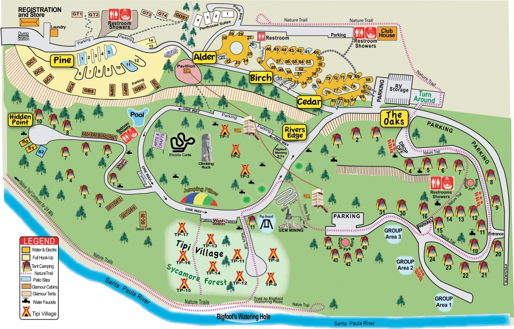 Ventura Ranch Koa Camping - Great For Kids! | Travel | Death Valley - California Camping Sites Map