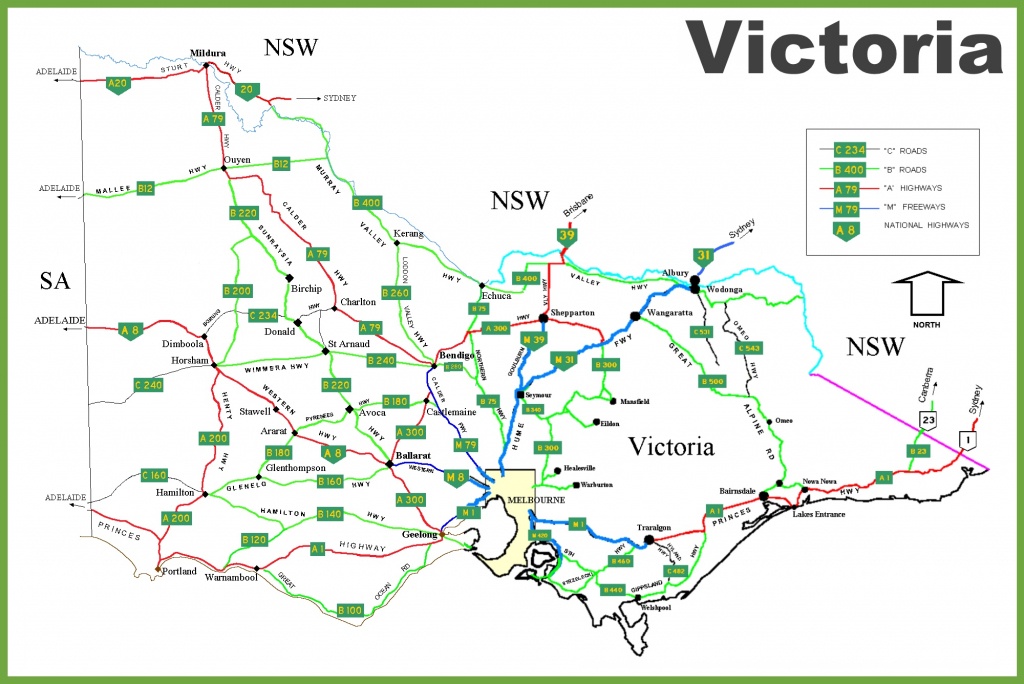 Victoria State Maps | Australia | Maps Of Victoria (Vic) - Printable Map Of Victoria