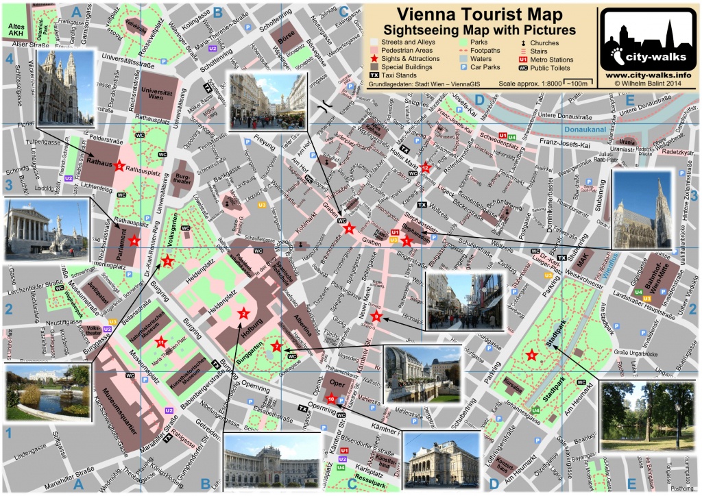 Vienna Tourist Attractions Map - Printable Map Of Vienna
