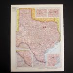 Vintage 1960 Texas Map / Map Wall Art / Office Decor / Texas | Etsy – Old Texas Map Wall Art