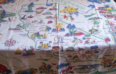 Vintage California Map Tablecloth