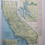 Vintage Map Of California   Map Of Colorado   Wall Decor   California Map Book