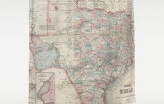 Texas Map Shower Curtain