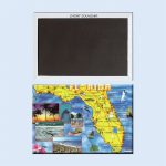 Vintage Poster Florida Map Fridge Magnets 22280,tourist Gift For   Vintage Florida Map Poster