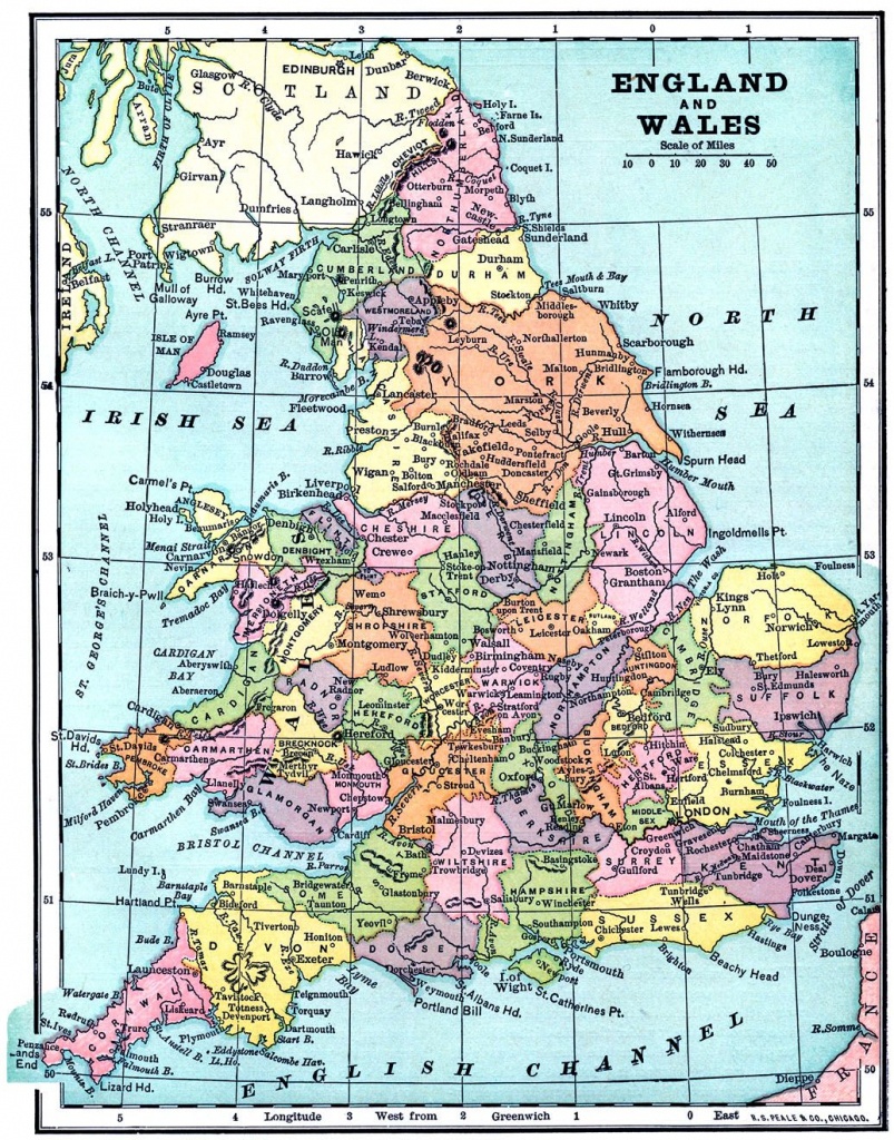 Vintage Printable - Map Of England And Wales | World Of Maps | Wales - Printable Map Paper