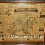 Vintage Rare Framed Map Of Lake Minnetonka Dating Back To 1879   Printable Lake Minnetonka Map