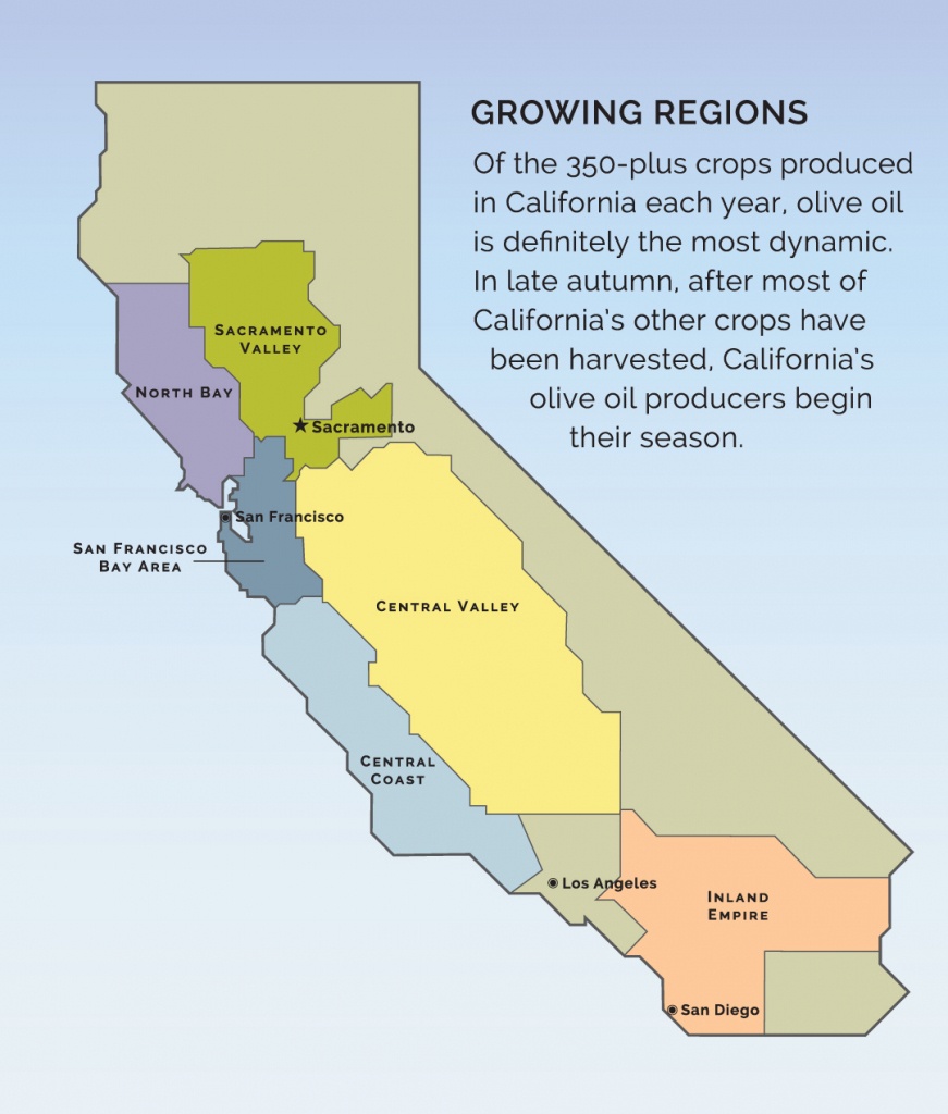Visit A Member - California Olive Oil Council - California Almond Farms Map