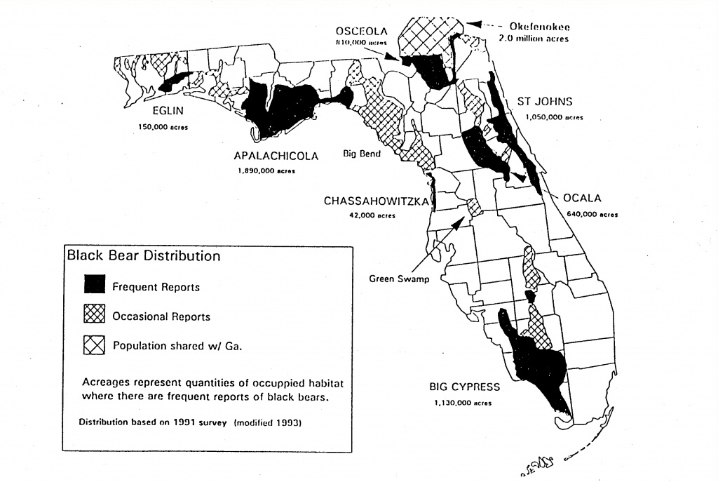 Volume 7, No. 3 - Bears In Florida Map