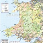 Wales 1St Level County Road & Rail Map @1M Scale In Illustrator And   Printable Map Of Wales