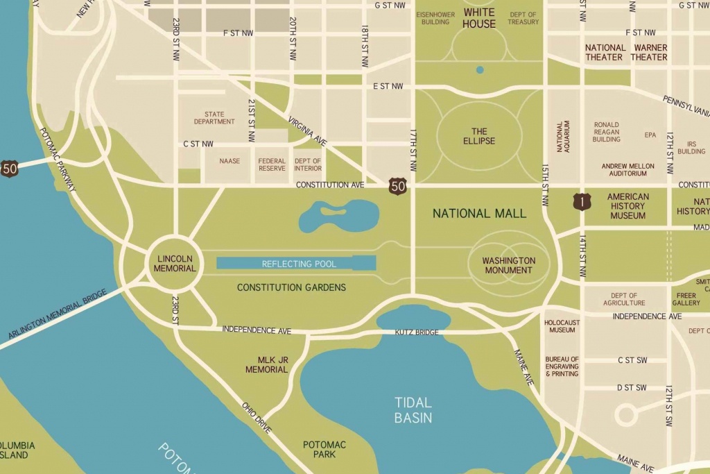 Washington, D.c. National Mall Maps, Directions, And Information - National Mall Map Printable