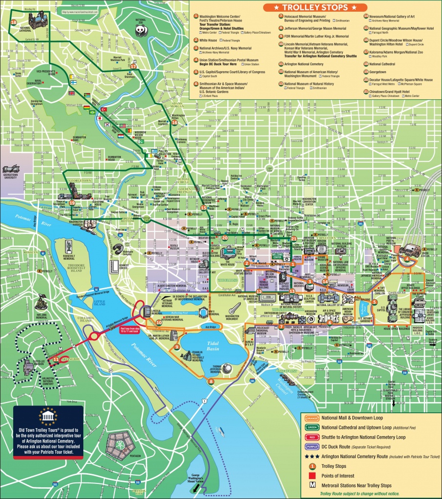 Washington D C Tourist Attractions Map Tourist Map Of Dc Printable 