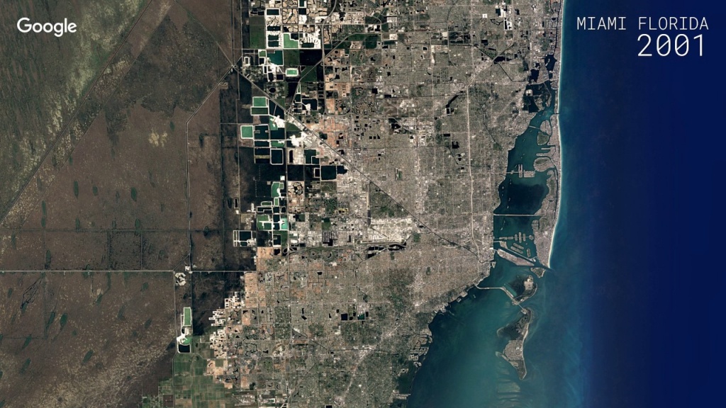 Watch A Google Maps Time-Lapse Of Miami&amp;#039;s Growth Over 32 Years - Miami Florida Google Maps