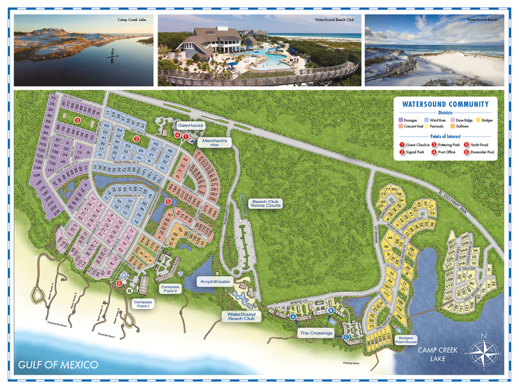 Watercolor Florida Map Pretty Design Ideas - World Map - Watersound - Watersound Beach Florida Map