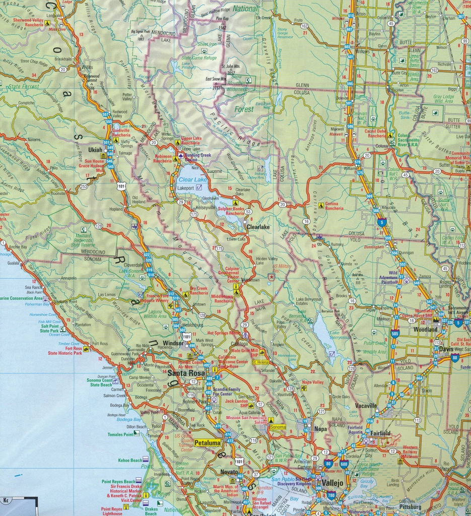 Wegenkaart - Landkaart Travel Map California - Californie | Insight - California Travel Map
