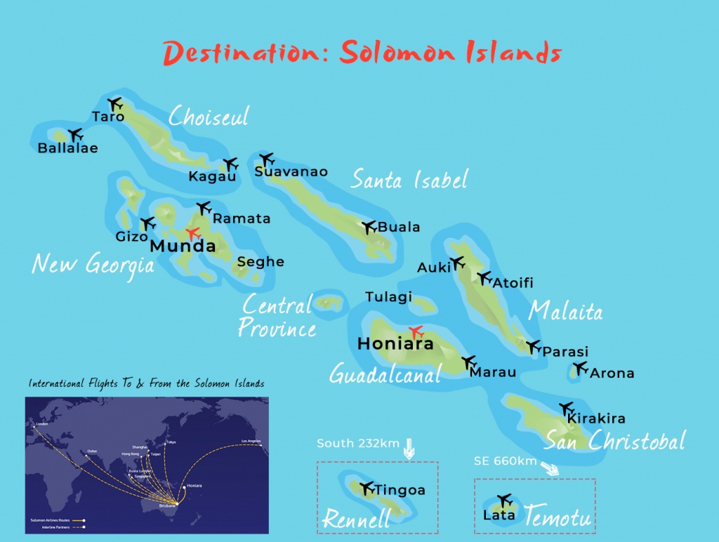 Welcome | Tourism Solomons - Map Of Islands Off The Coast Of Florida