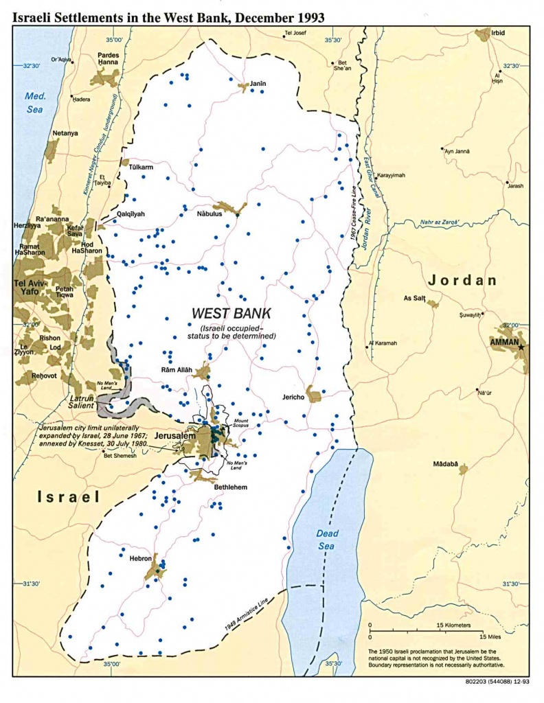 West Bank And Gaza Maps - Perry-Castañeda Map Collection - Ut - Palestine Texas Map