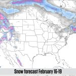 West Gets Back Into The Action This Week | Us And Canada Daily Snow   Snow Level Map California