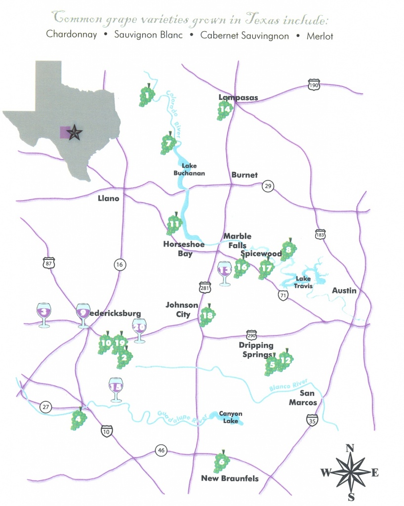 West Lake Beach/treehouse/wineries - Texas Wine Trail Map
