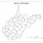 West Virginia Blank Map   Virginia County Map Printable