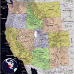 Western United States · Public Domain Mapspat, The Free, Open   Printable Road Map Of Western Us