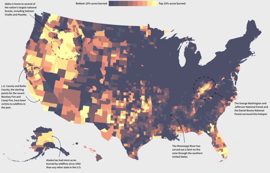 When And Where Are Wildfires Most Common In The U.s.? The Dataface