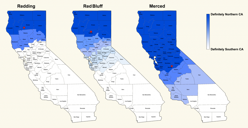 Where Exactly Is Northern California? | Nspr - Red Bluff California Map