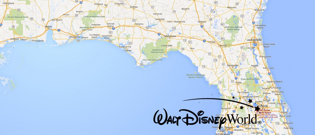 Where Is Disney World Located In Florida Map | Danielrossi - Map Of Florida Showing Disney World