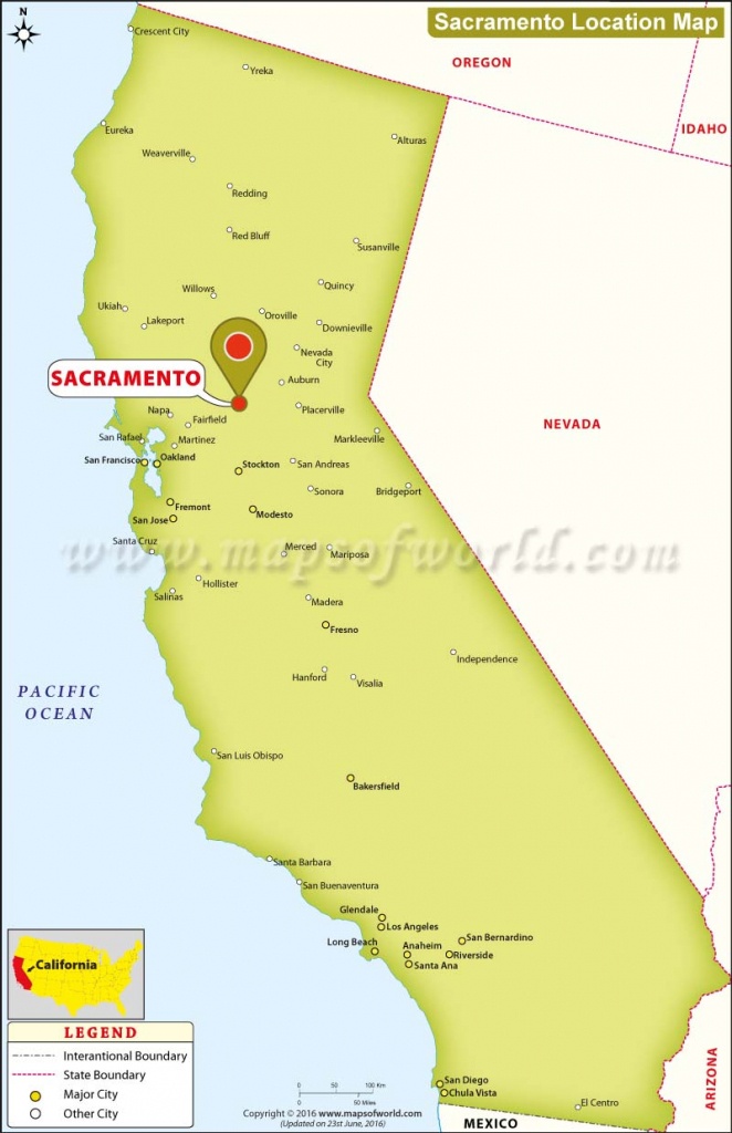 Where Is Sacramento Located In California, Usa - Sacramento California Map