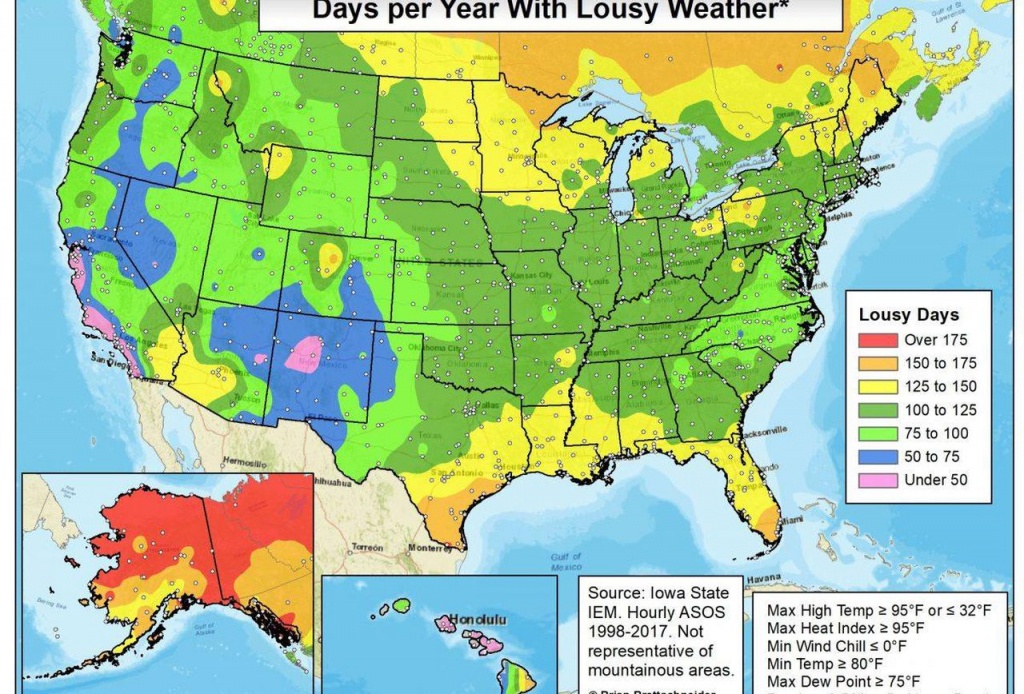 Who Has The Worst Weather? - Chill Hours Map California