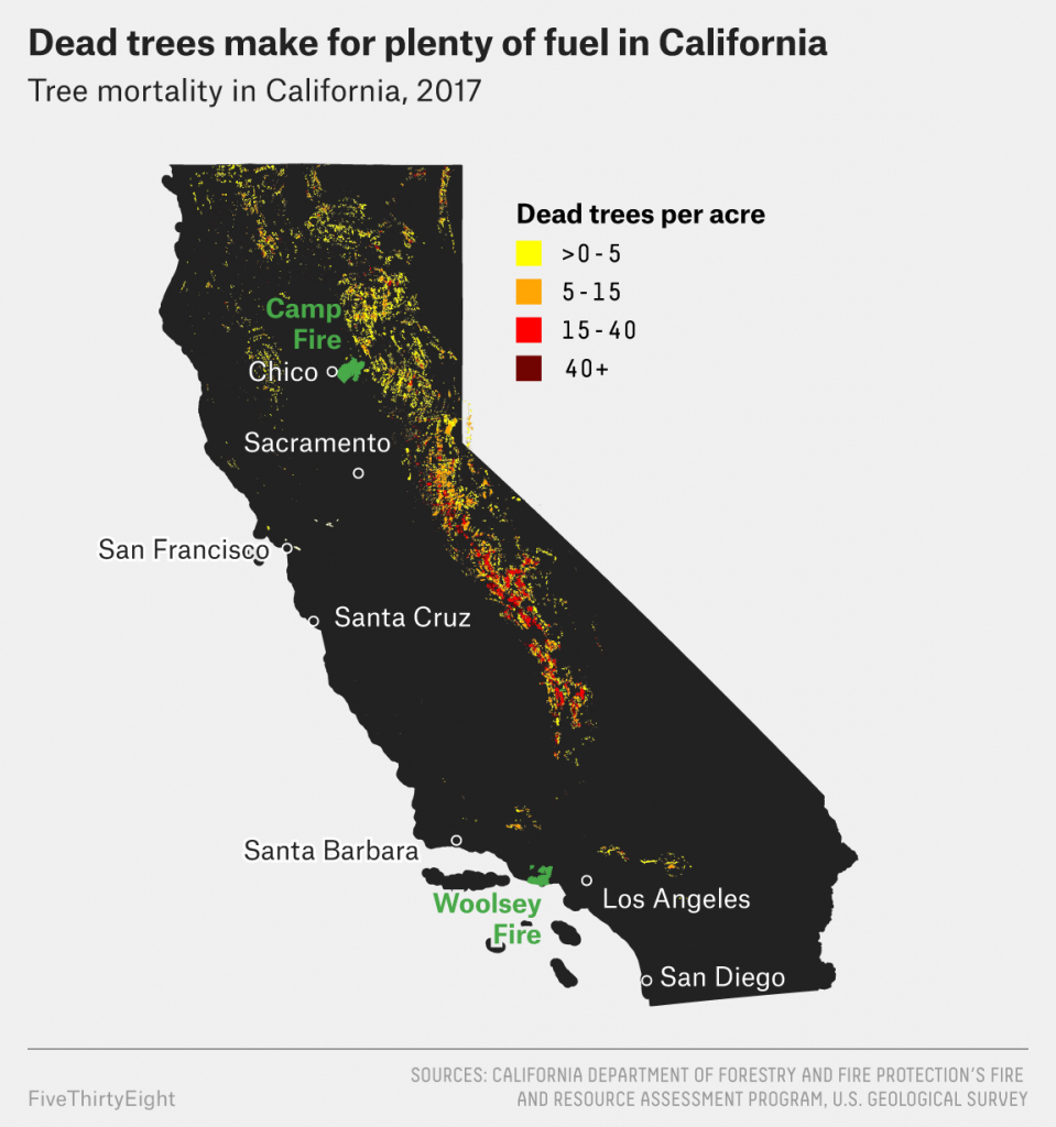 Why California&amp;#039;s Wildfires Are So Destructive, In 5 Charts - California Fires Map