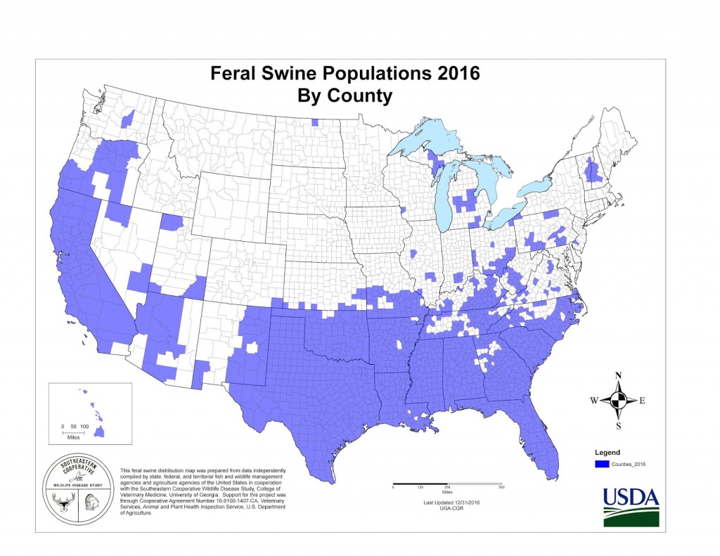 Wild Pigs Negatively Impact Water Quality | Wild Wonderings - Wild Hogs California Map