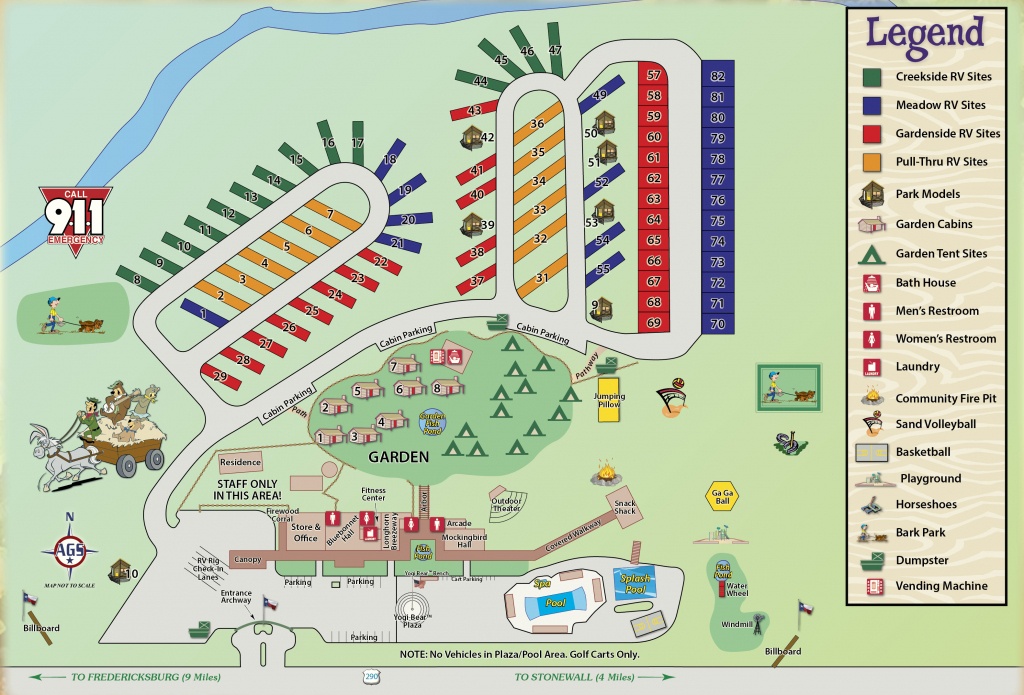 Wine Country Area Camping In Texas | Yogi Bear&amp;#039;s Jellystone Park - Texas Campgrounds Map