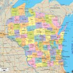 Wisconsin Map Of Cities And Travel Information | Download Free   Map Of Wisconsin Counties Printable
