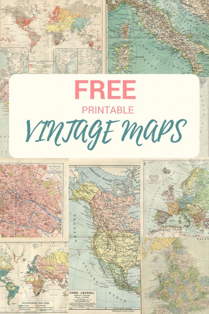 Wonderful Free Printable Vintage Maps To Download | Free Printables - Free Printable Maps
