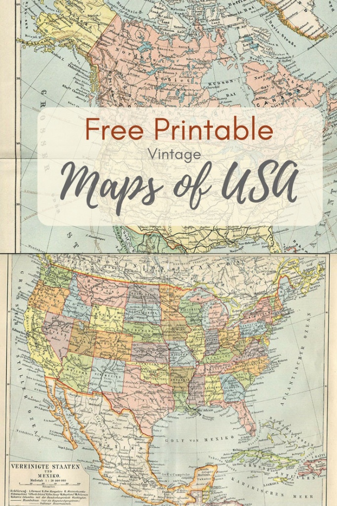 Wonderful Free Printable Vintage Maps To Download - Pillar Box Blue - Printable Antique Maps Free