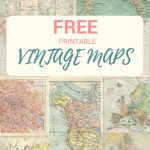Wonderful Free Printable Vintage Maps To Download   Pillar Box Blue   Printable Map Banner